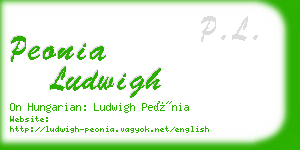 peonia ludwigh business card